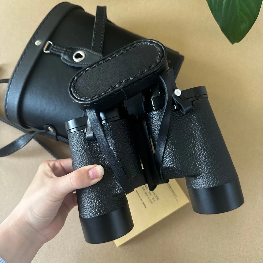 7x50 HD Professional Binoculars BAK4 Prism Long Eye Relief Marine Telescope with Leather Case for Hunting Stargazing Navigation
