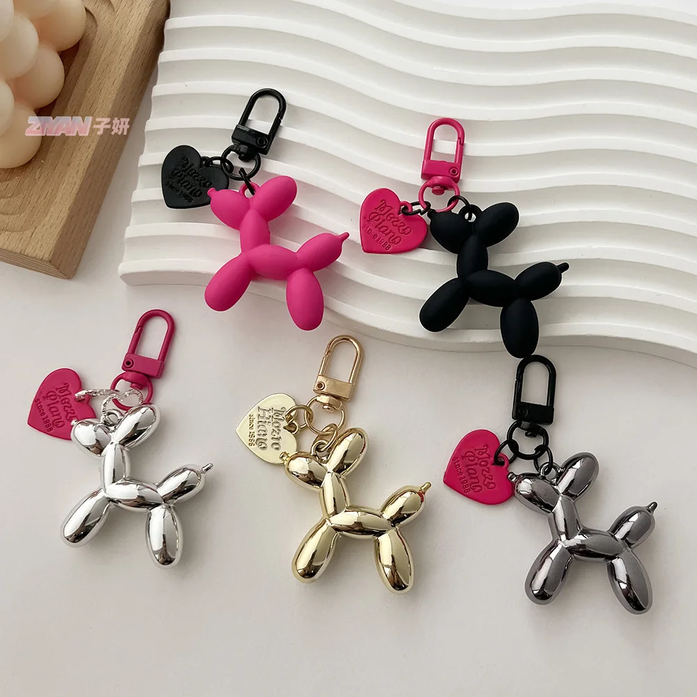 

﻿ Cute Balloon Dog Bag Charm Handbag Pendant Keychain Women's Exquisite Internet-famous Bead Bag Accessories High-Grade Pendant