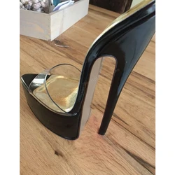 Clear PVC Peep Toe Concise Sexy Slippers Pointed Toe Platform Stiletto High Heel Fashion Women Shoes 2024 Zapatos Para Mujere