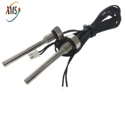 1pcs NTC Thermistor Temperature Sensor M8*1.25*40MM Screw Thread Probe Longer Resistance 10k 50K 100K B Value 3950/3435 L=1M