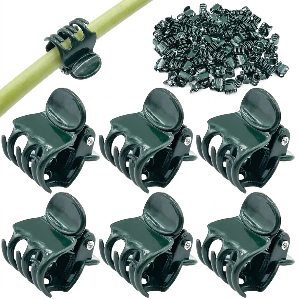 100PCS Mini Plant Clips Garden Flower Plant Support for Orchid Daisy Stems Helping Flowers Grow in Good Condition with Secure