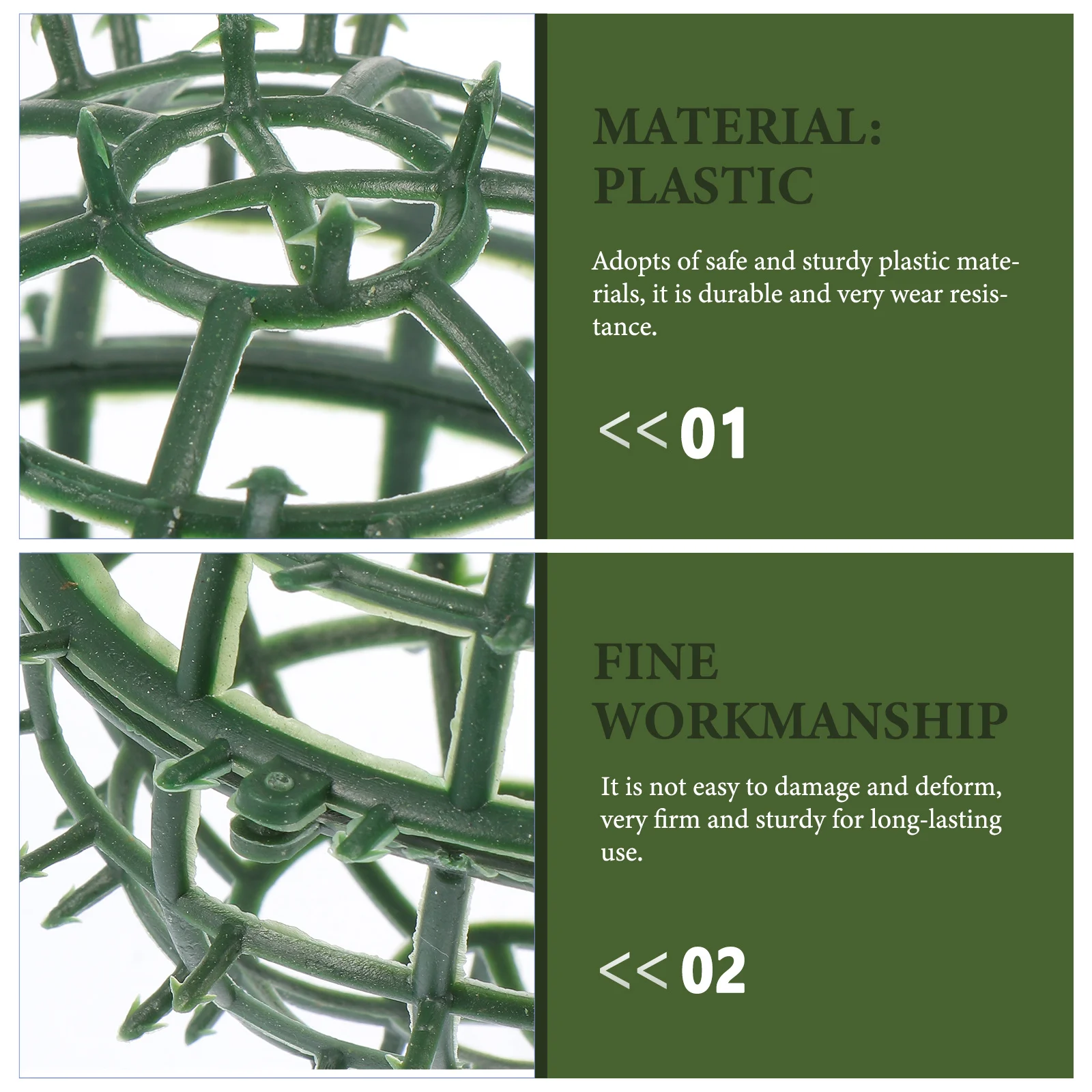 

10Pcs Firm Plastic Flower Ball Racks Multiple Application Range Wedding Ornament Party Supplies Flower Ball Rack