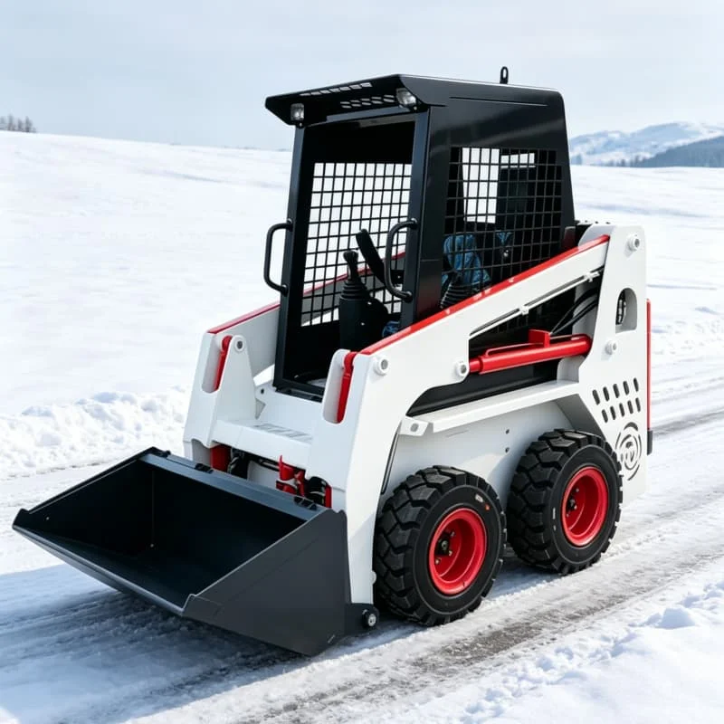 

Customized Full Hydraulic Ride-on Skid Steer Loader, Skid Steer Loader with Wear-resistant Tires, Feed Handling Equipment