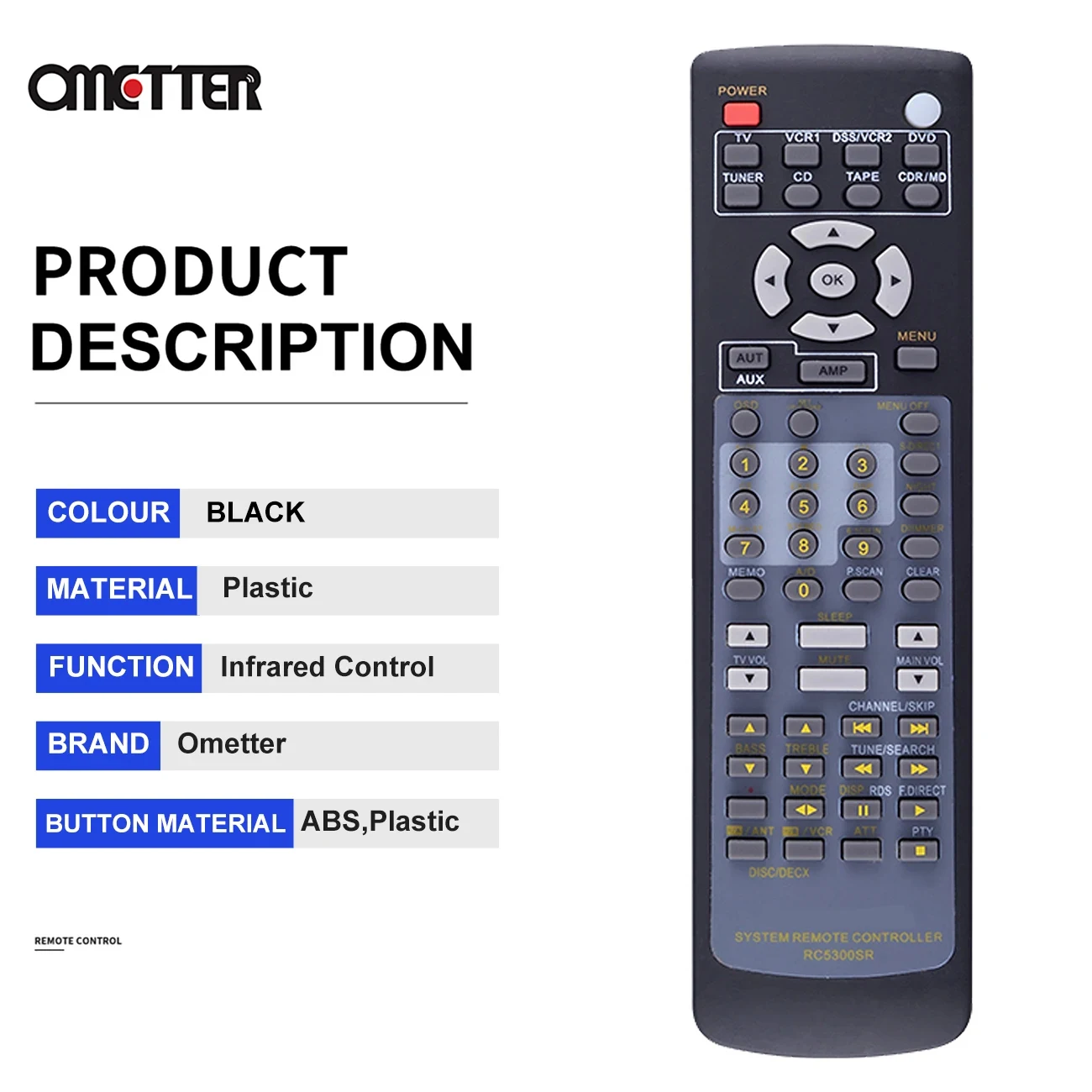 Nuovo RC5300SR Origina per ricevitore AV Marantz telecomando SR4200 SR4300 SR4400 SR4600 SR5500 RC5200SR RC5400SR RC5600SR SR6200