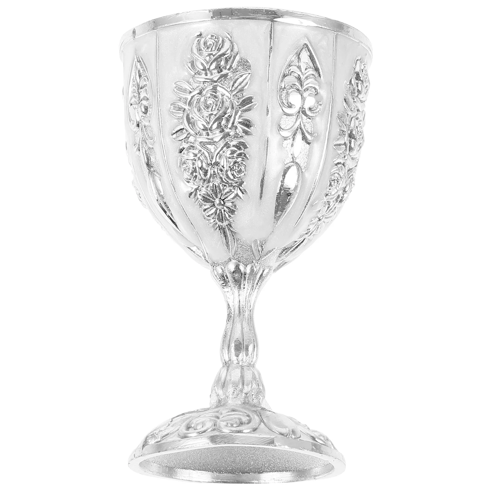 

Retro Cup European High-end Glass Cocktail Old Fashioned Silver Zinc Alloy Table Decor