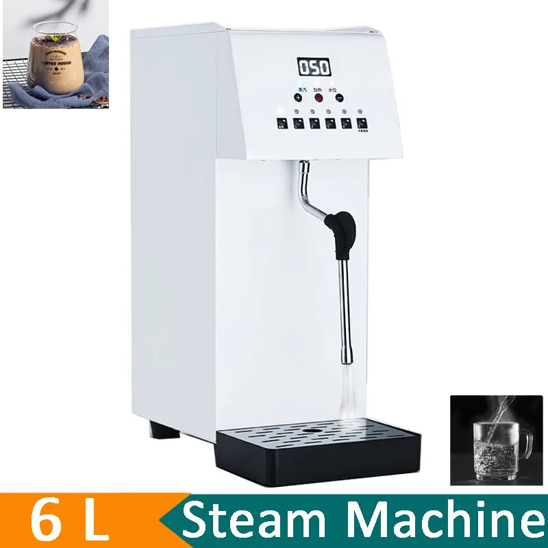 Electric 6L Espresso Coffee Milk Froth Maker Steam Machine Commercial Professional Intelligent Milk Frother Steam Machine Boiler