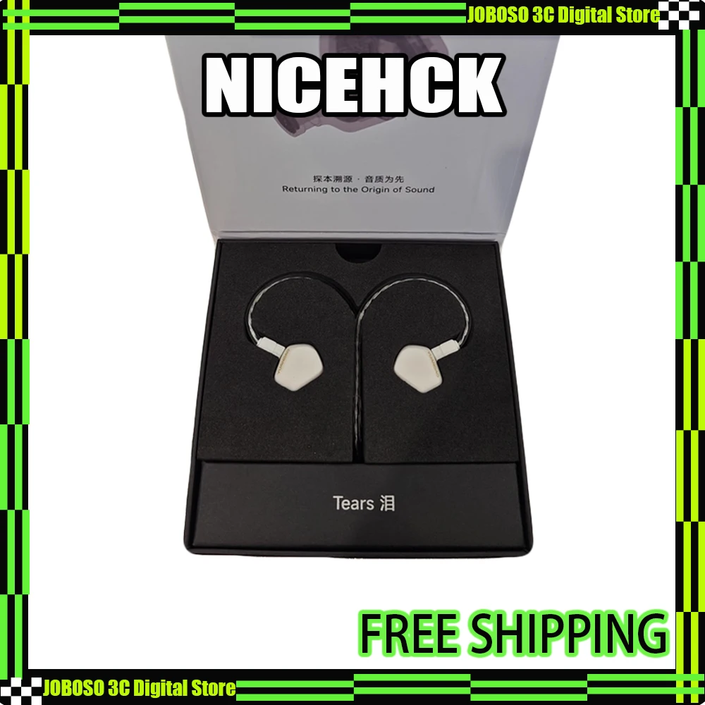 

Наушники NICEHCK Tears: съемные, с двойным магнитом, открытые, лабиринтные, 2-контактные, с внутренней проводкой из 6N монокристаллического серебра, IEM