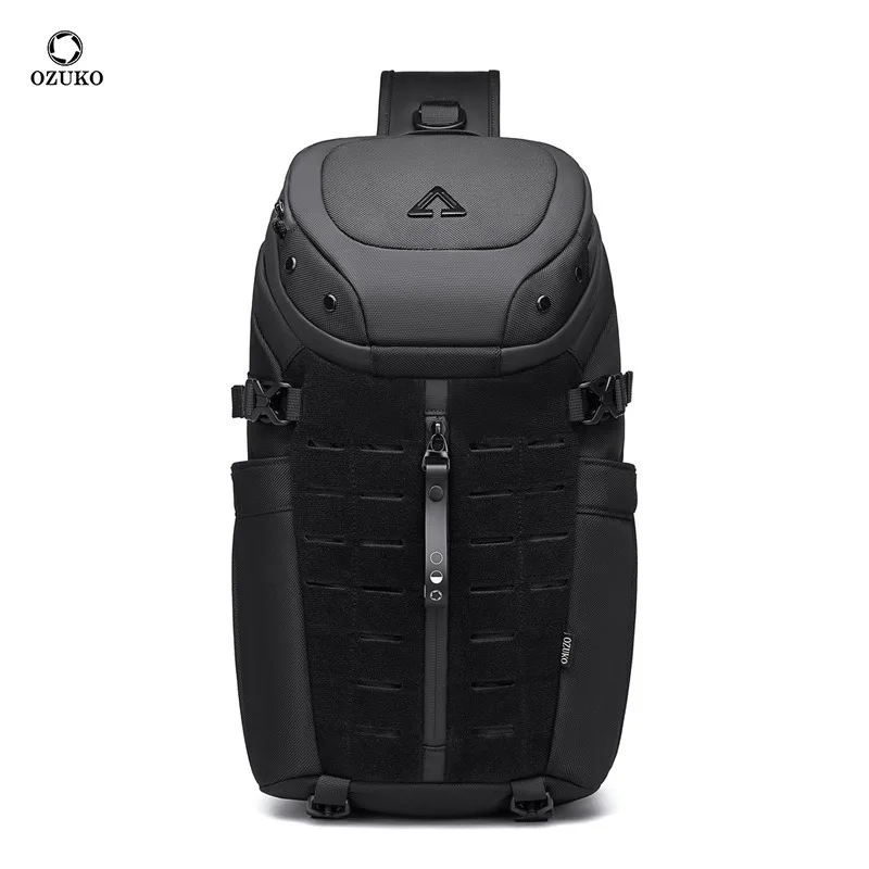 Men Tactical Chest Bag, High-end Crossbody Bag, Large Capacity Waterproof Outdoor Shoulder Bag