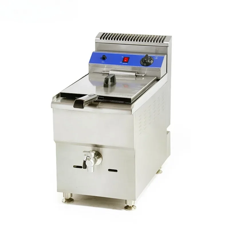 Commercial lpg deep fryers gas portable with thermostat/gas  gf181 (single) and 18liter