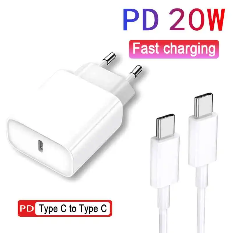 Per Samsung Xiaomi Redmi Fast Charger 20w Wall Type C cavo di ricarica telefono cellulare compatibile con Iphone 15 Pro Max Plus iPad 10