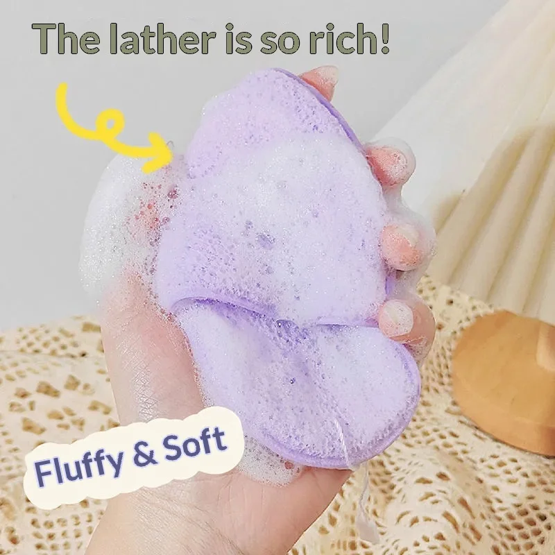 Glove Type Facial Sponge Puff Soft Water Drop Face Cleansing Sponge Mask Remover Exfoliating Face Wash Beauty Tool view 3