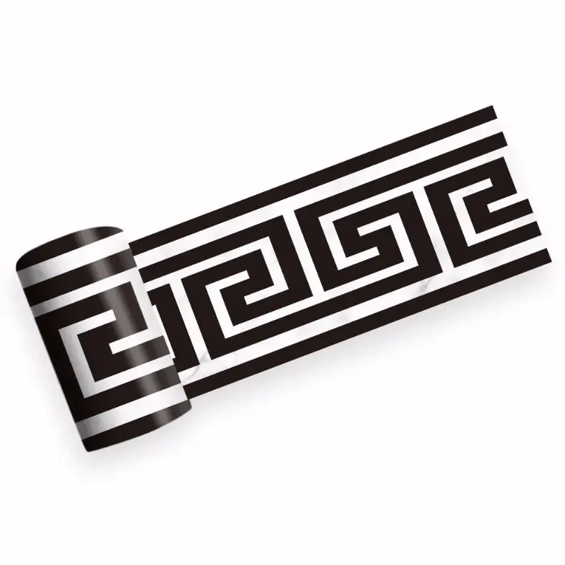 

10 * 200cm thick home geometric pattern waistline self-adhesive waterproof detachable wall sticker, home decoration