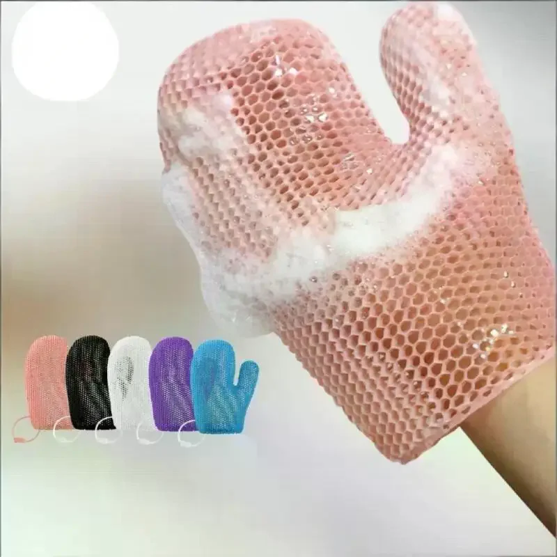 

New Honeycomb TPU Exfoliating Shower Glove - Quick-Drying Body Scrubber Sponge For Bathroom