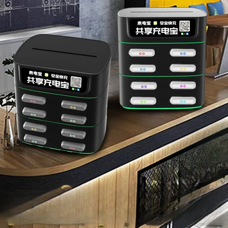 8-Slot Shared Power Bank Rental Vending Machine Kiosk for Mobile Charging