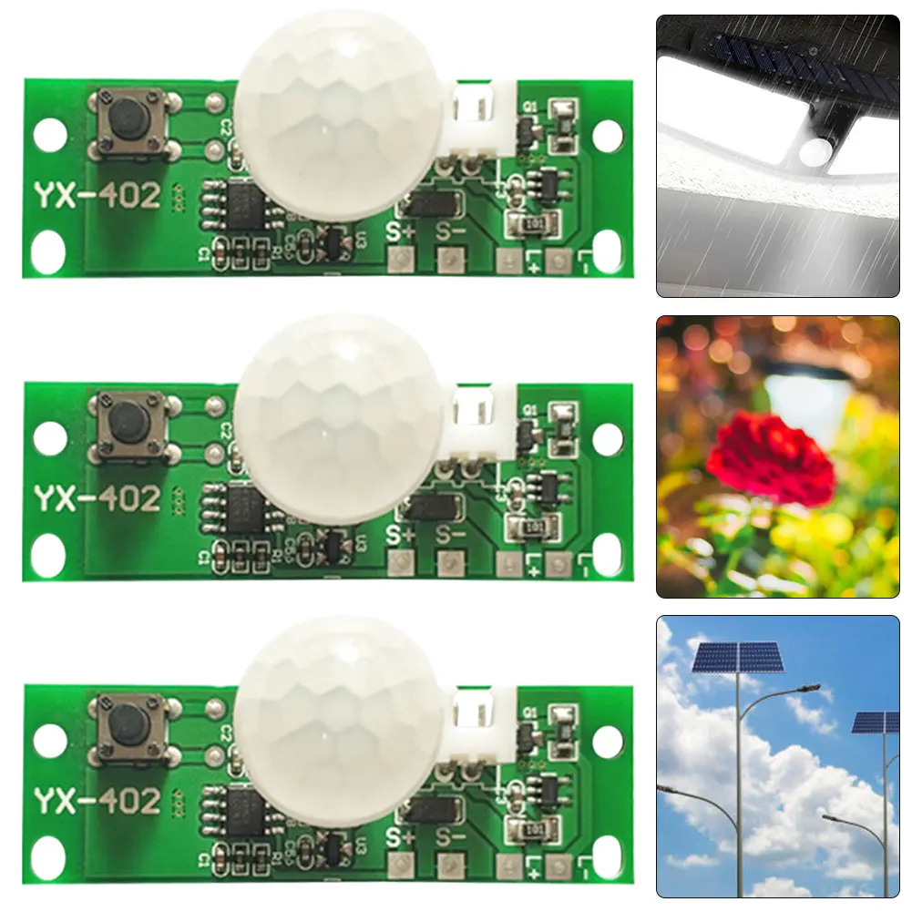 

1-5PCS 3.7V Solar Lamp Board Control Sensor Night Light Module Controll Module Infrared Human Body Induction Solar Circuit Board