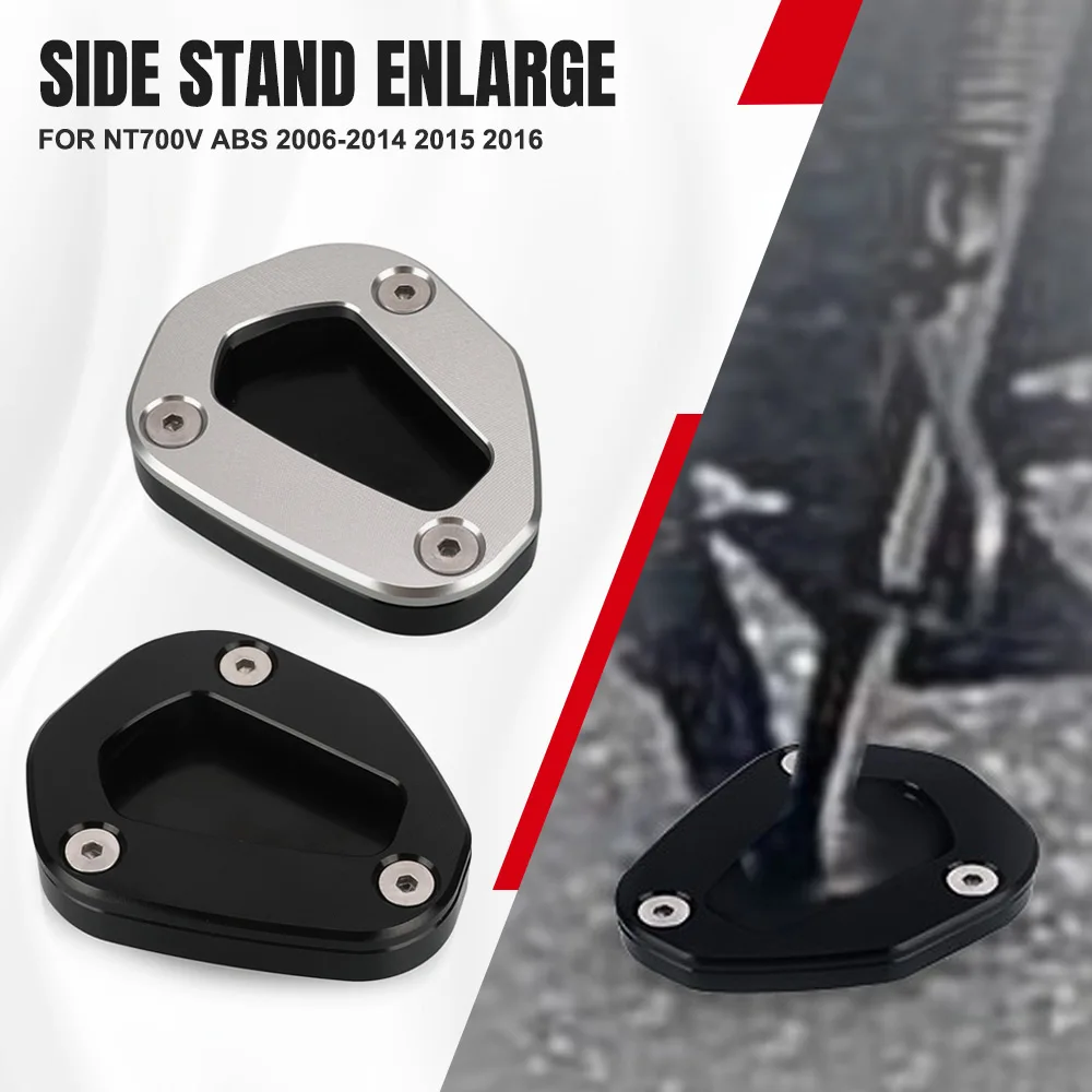 

NT 700 V DEAUVILLE Kickstand Foot Side Stand Enlarger Plate Pad Extension Pad Support For Honda NT700V ABS 2006-2014 2015 2016