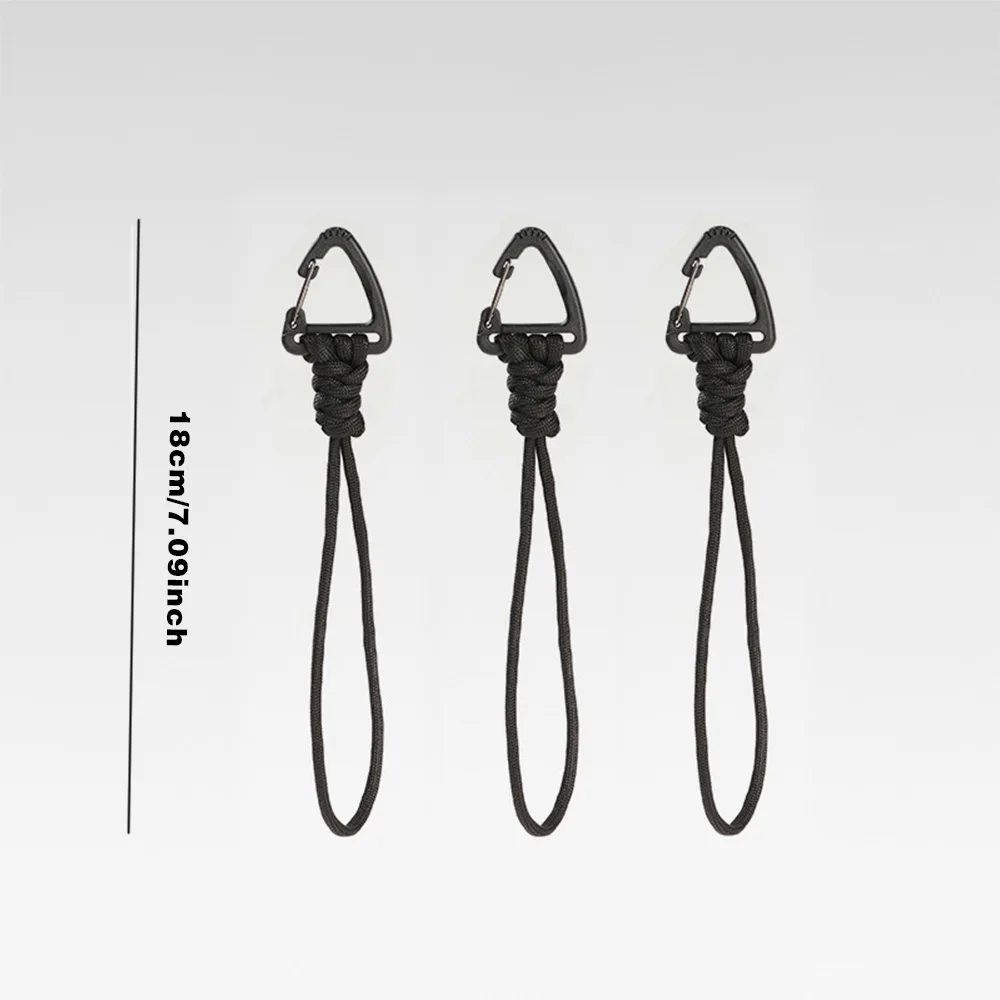 3 stücke Outdoor Schlüssel Hängen Seil Anti Verloren Handgelenk Haken Outdoor Camping Multifunktionale Hängen Schnalle Schnell Hängen Haken Schlüssel Kette