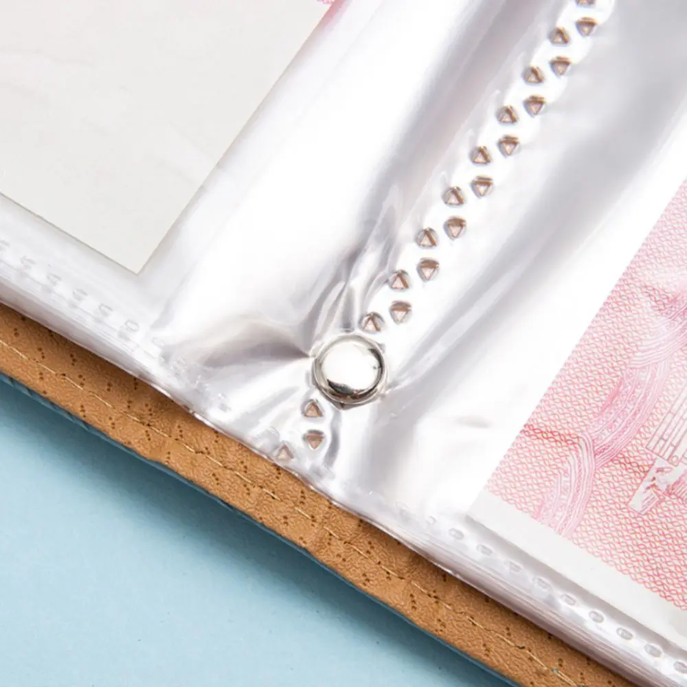 50Sheets Saving Money Binder PU Leather Emboss Flower Planner Organizer Savings Handbook Refillable Account Book