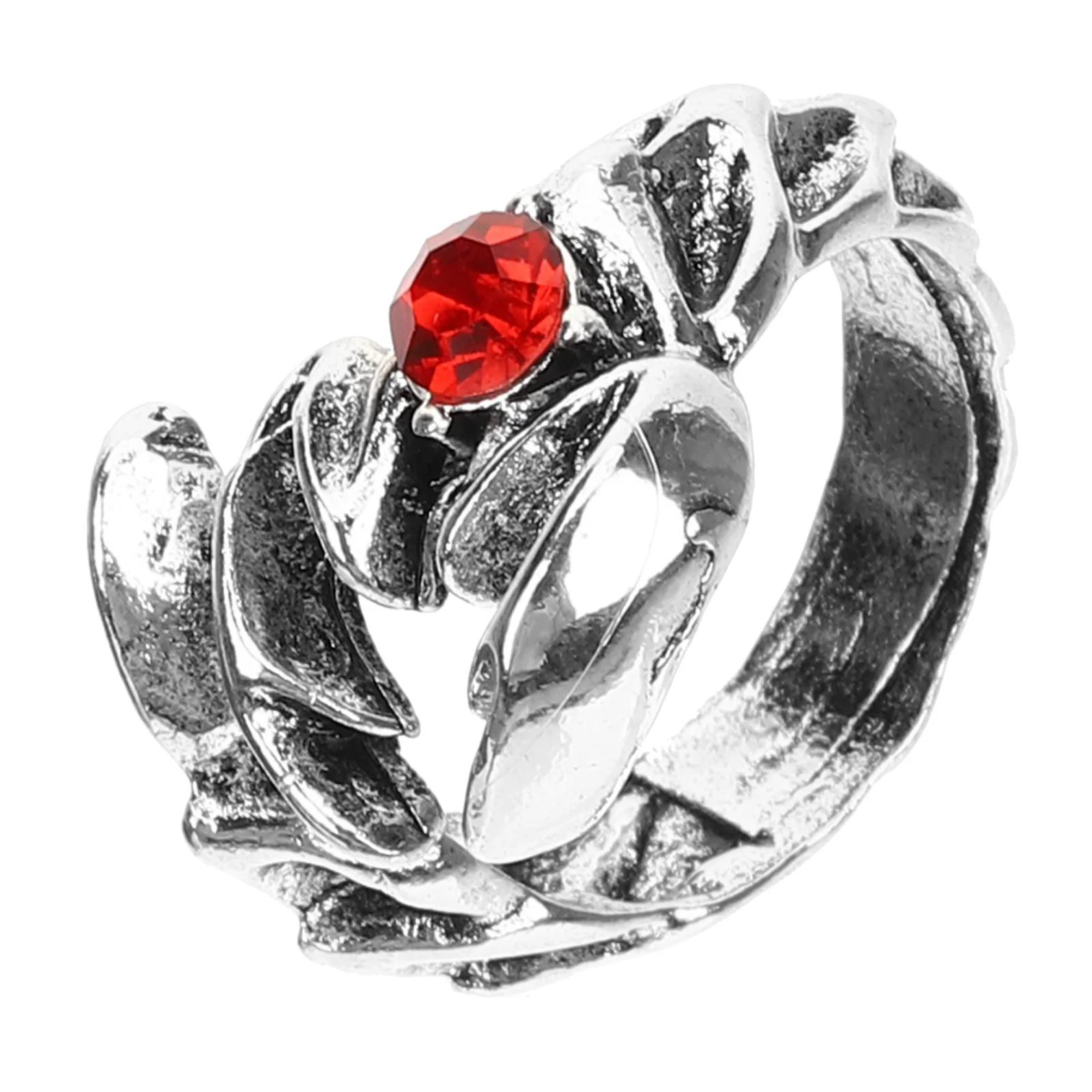 

Red Diamond Scorpion Rhinestone Male Men Open Adjustable Punk for Finger