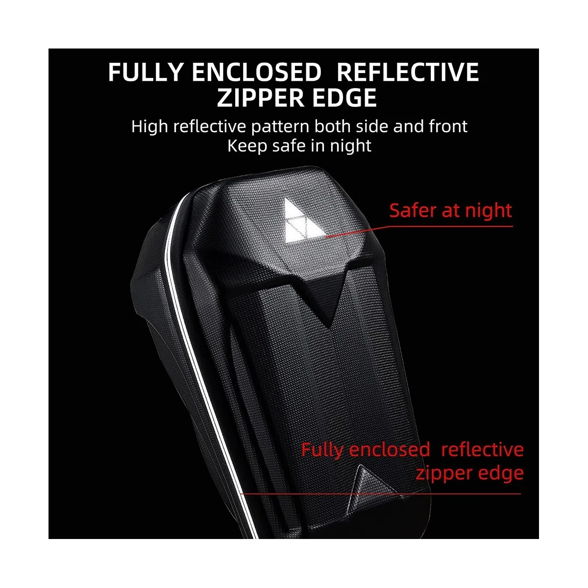 New Scooter Storage Bag, 5L Large Capacity Hard Shell Splash Waterproof Scooter Front Bag, Storage Bag,Handlebar Bag