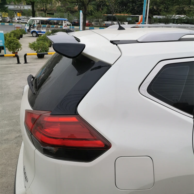 For Nissan X Trail T32 Spoiler 2014 - 2020 ABS Material Carbon Fiber Look Car Rear Trunk Wing Accessories Body Kit