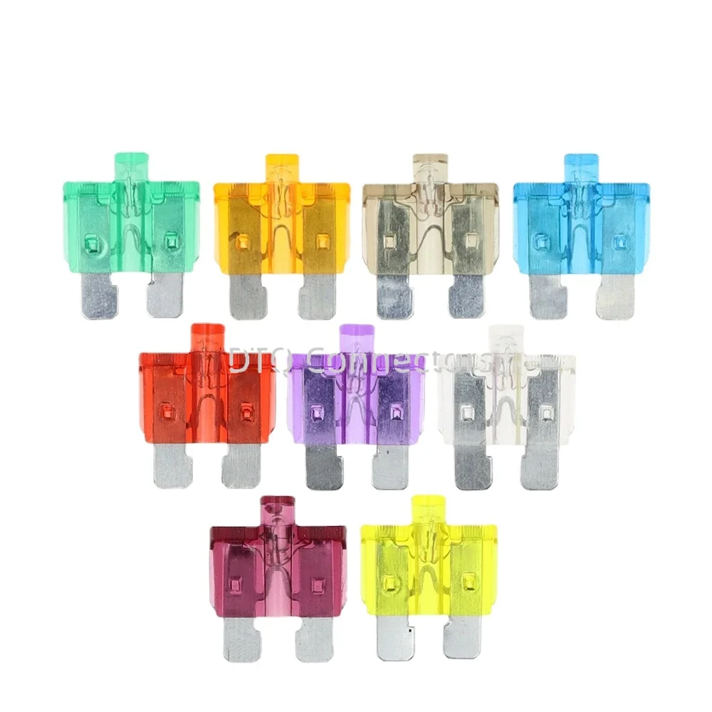 100PCS 5A 10A 15-40A Medium Size Auto Fuse Inserts Car Insurance Tablets Standard Fuse With lamp Car Inserts Fuse With Box