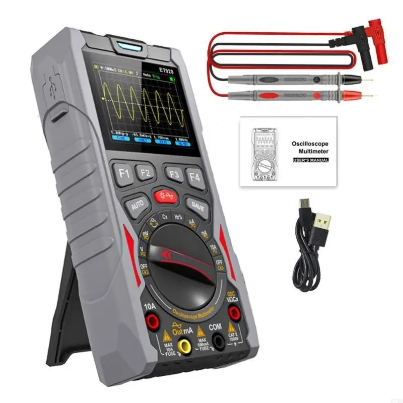

37MB Oscilloscope 50MSa/s Sampling Rate Voltages Current Capacitance Frequency Tester