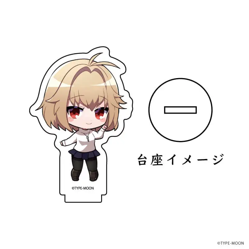 

10CM Anime Tsukihime A Piece of Blue Glass Moon- Akhia Tohno, Arcuied Brunestud Acrylic Figure Stand Desktop Collections Gift