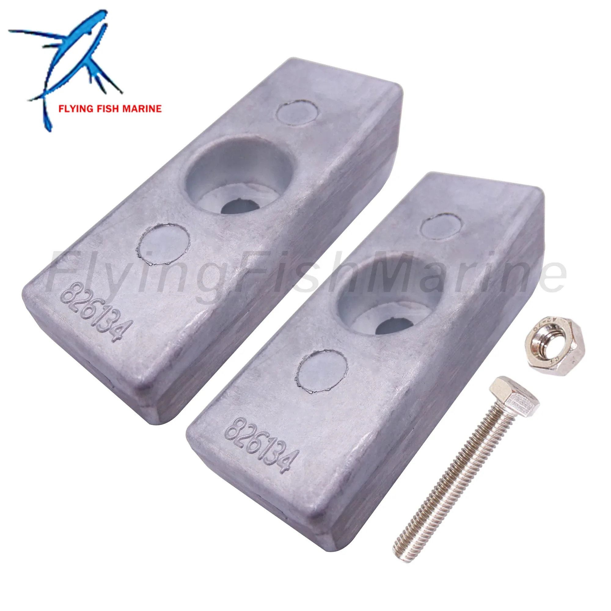 

Outboard Engine 826134 826134Q 826134T 8M0059344 Aluminum Anode for Mercury Marine 30HP-300HP, Marine 18-6068