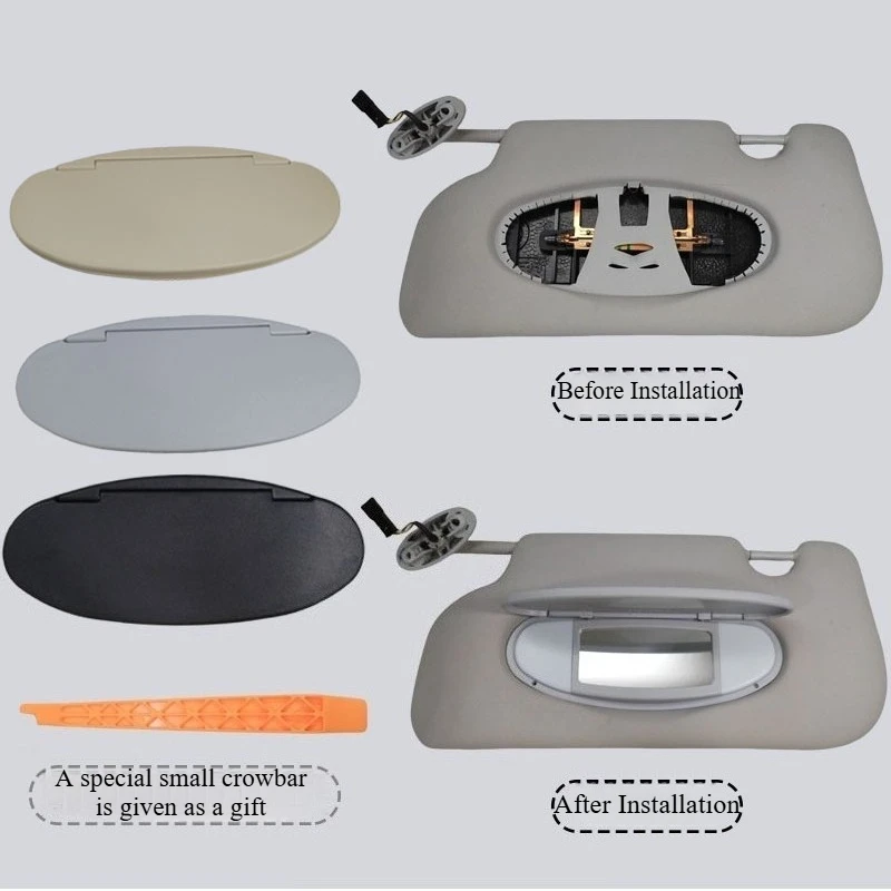 For BMW Mini R50 R55 R56 Car Front Sun Visor Sunshade Makeup Mirror Mini Sunshade Plastic Cover 2007-2014 51167361833