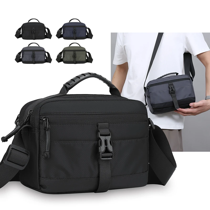 

Tactical Messenger Pouch Men's Vintage Oxford Army Crossbody Bag Single Shoulder Bag Chest Pack Sling Bag