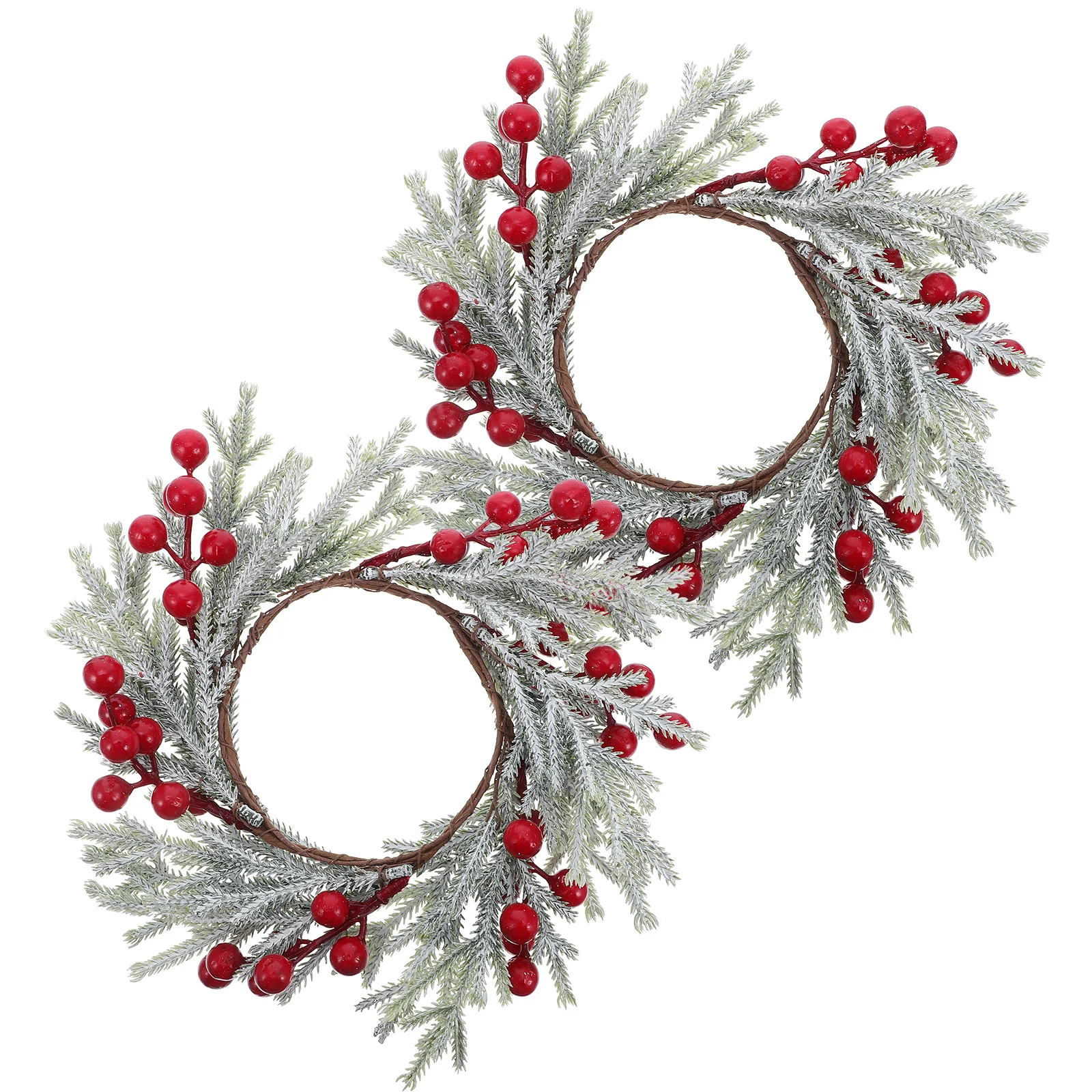 2 шт. рождественские кольца искусственные сосновые игольчатые ягоды венки конусные держатели праздничный декор стола 2 шт. рождественские кольца искусственные сосновые игольчатые ягоды венки конусные держатели праздничный декор стола