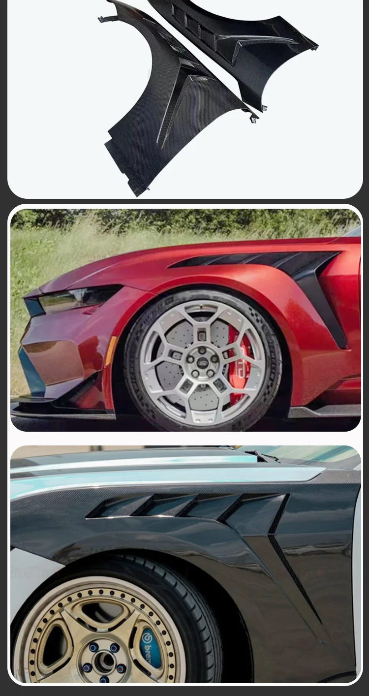 

For Ford Between 2015 and 2017, Carbon Fiber Fenders, Side Panels テスラモデル3 픽업트럭 Mustang Camaro
