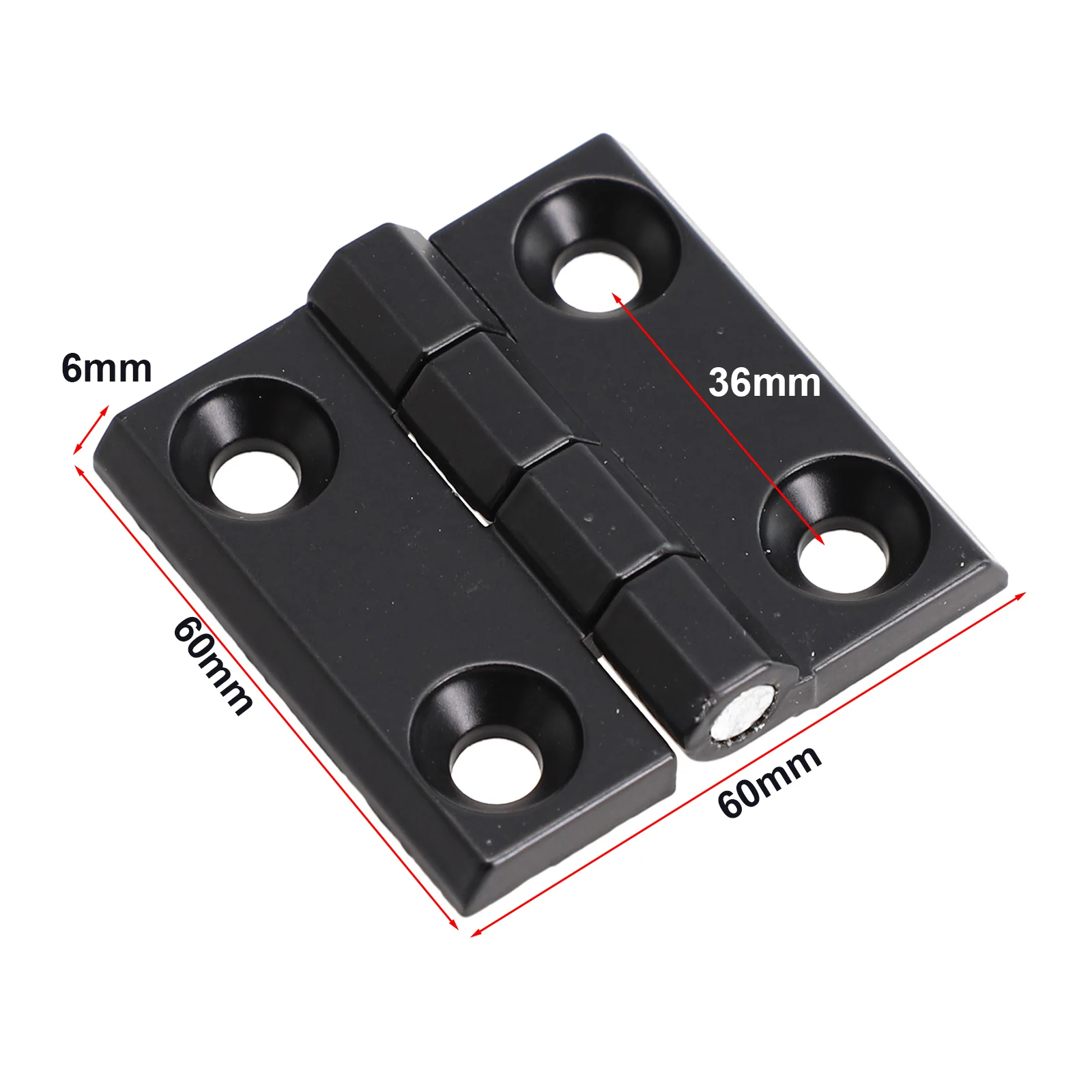 40/50/60mm Butt Scharniere Tür Metall Schwarz Scharniere Schrank Aluminium Box Backflap Schuppen Hause Renovierung liefert Dekorationen – Detail 1