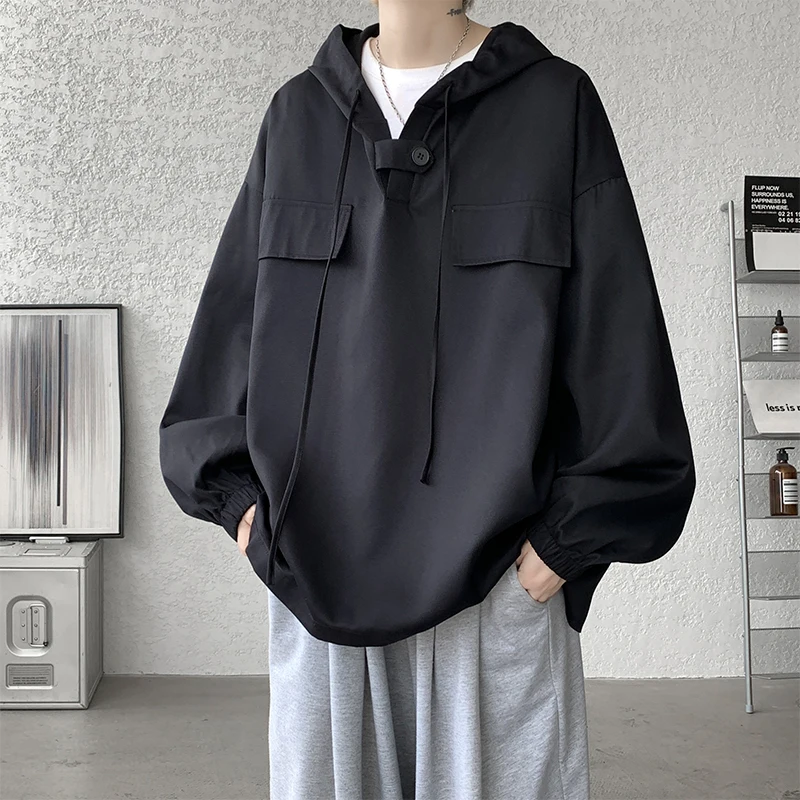 

New Fashion Tops Brand Solid Color Graphic Mens Hoody Pullover Hoodies Sweatshirts Hip Hop Streetwear Autumn Winter W218