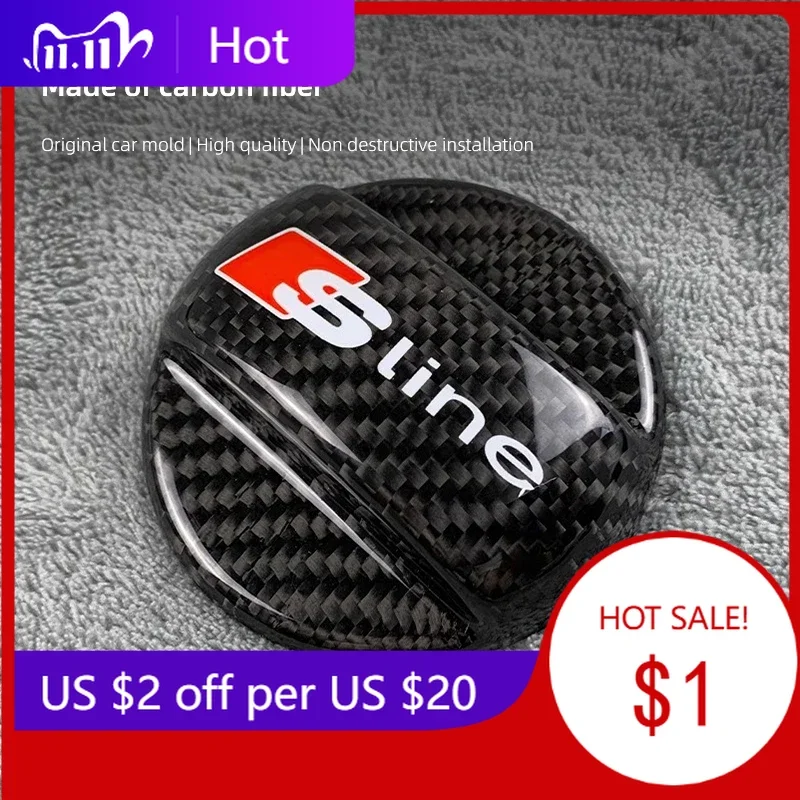 2025 حار ألياف الكربون غطاء خزان وقود السيارة غطاء للحماية لأودي سلاين A3 A4 A6 A5 Q5 A1 Q7 Q3 Q2 Q8 A7 A8 TT S1 S7 SQ5 RS #2
