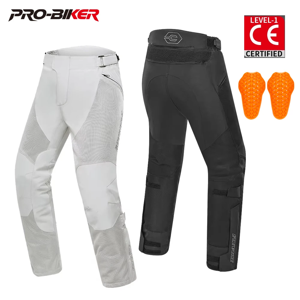 

Summer Motorcycle Pants Wear-Resistant Outdoor Motocross Riding Pants With CE Protective Gear Motorbike Pants M-3XL