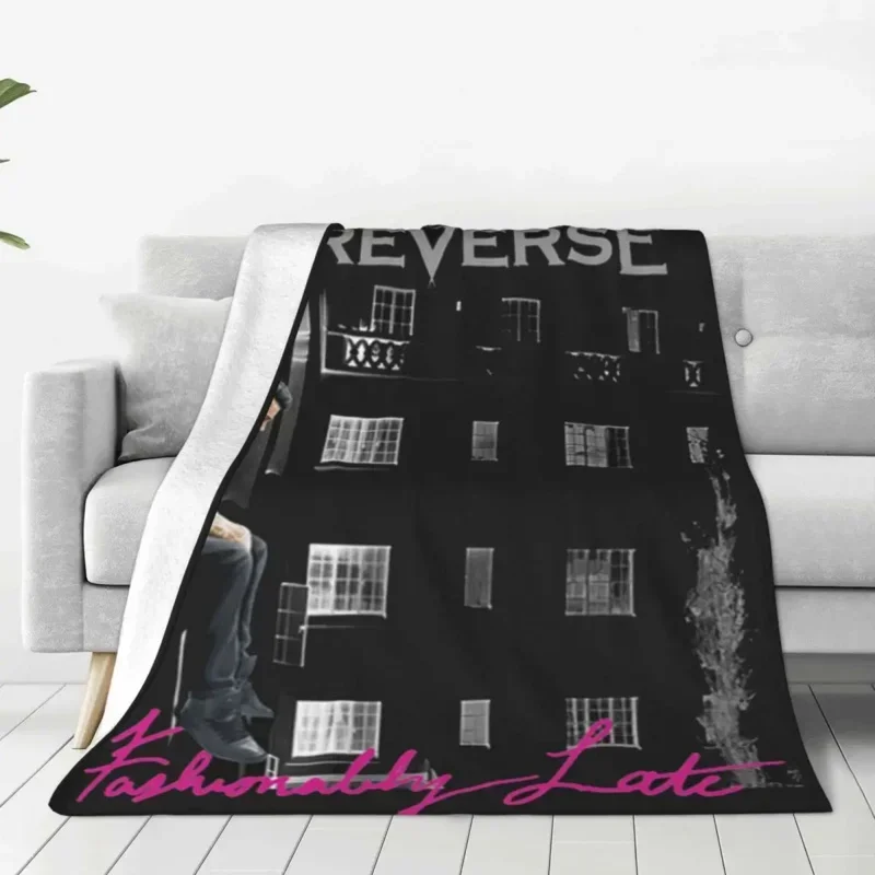 Falling In Reverse Band Music Blanket Flannel Winter Portable Super Soft Throw Blankets for Home Car Plush Thin Quilt