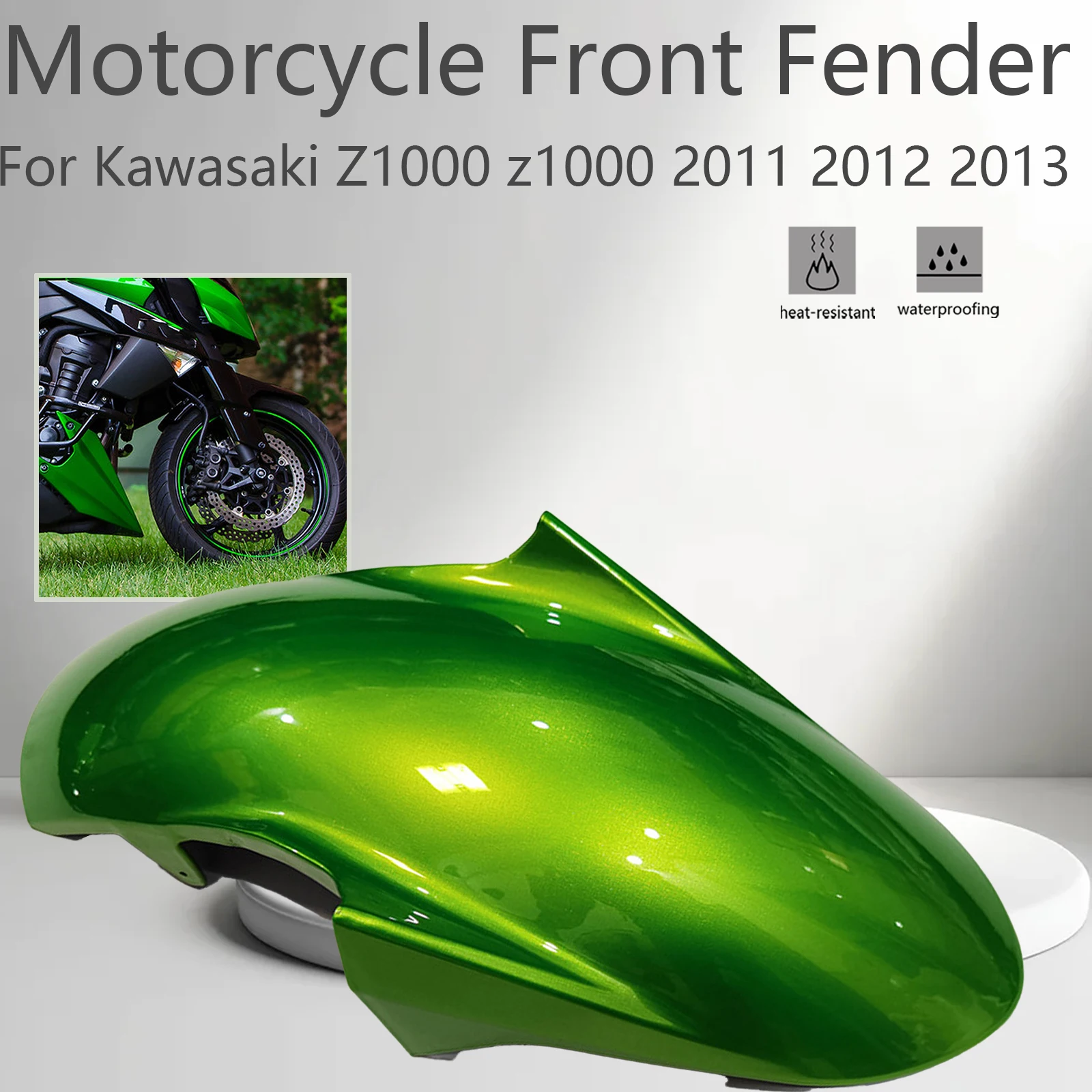 Motorcycle Front Fender Splash Mudguard Accessories For Kawasaki Z1000 z1000 2011 2012 2013 ABS Carbon Fiber