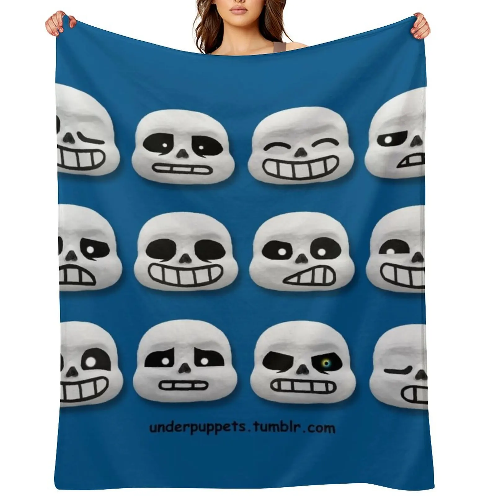 

Puppet!Sans Throw Blanket Soft Sofas Decorative Beds Giant Sofa Blankets