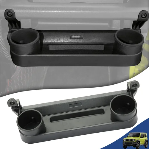 Imagen 2 del producto Caja de almacenamiento de expansión con mango de copiloto para coche, bandeja organizadora para salpicadero, soporte para teléfono para Suzuki Jimny JB64 JB74 2019-2025, accesorios
