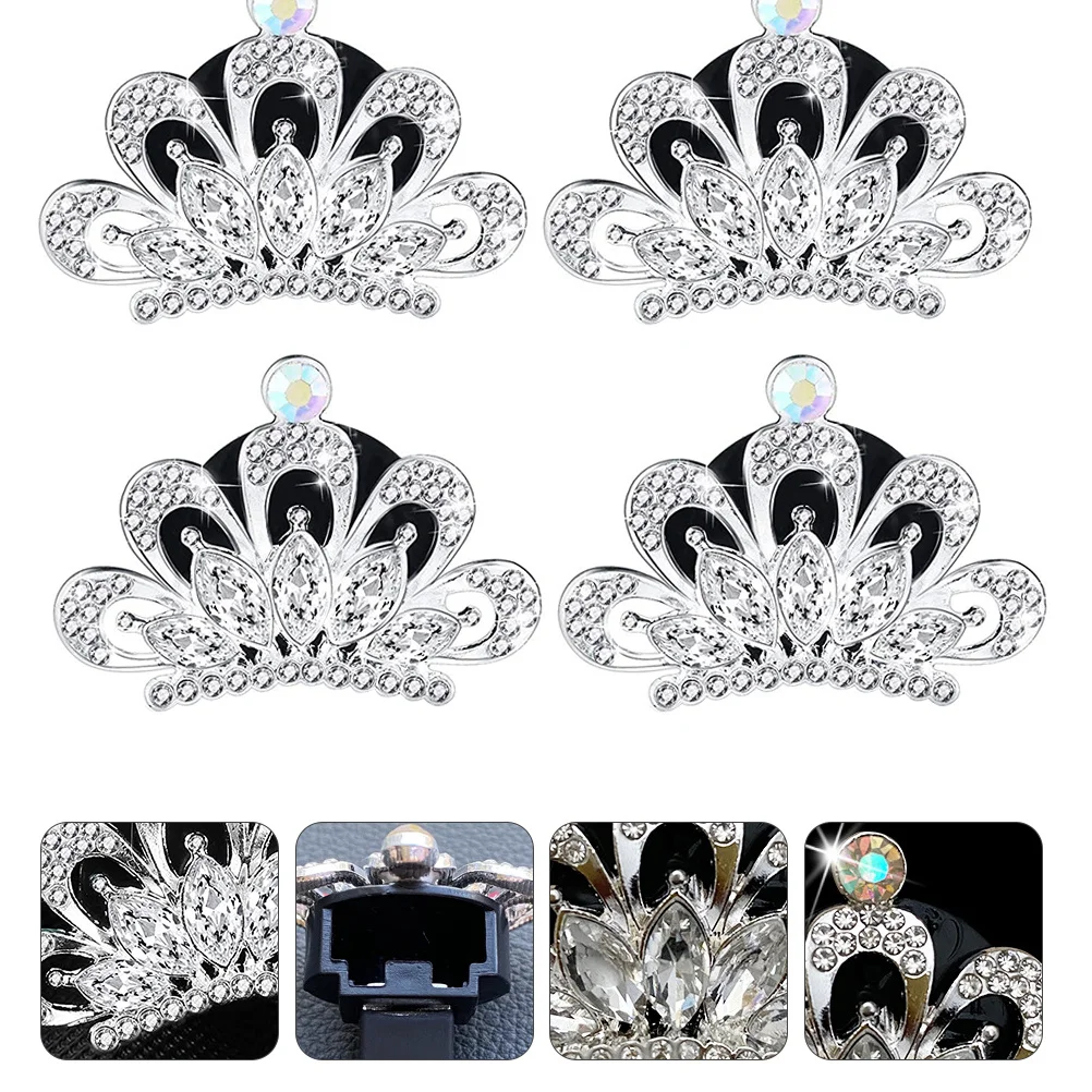 4 قطع عطر كليب حجر الراين رائحة سيارة زخرفة الهواء تنفيس ناشر رائحة ديكور السيارات الداخلي منفذ السيارات العطور كليب #5