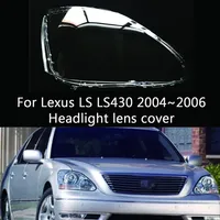 For Lexus LS LS430 2004 2005 2006 Car Headlamp Lens Cover Headlight Shell Mask Transparent Lampshade Plexiglass Head Lamp Shade