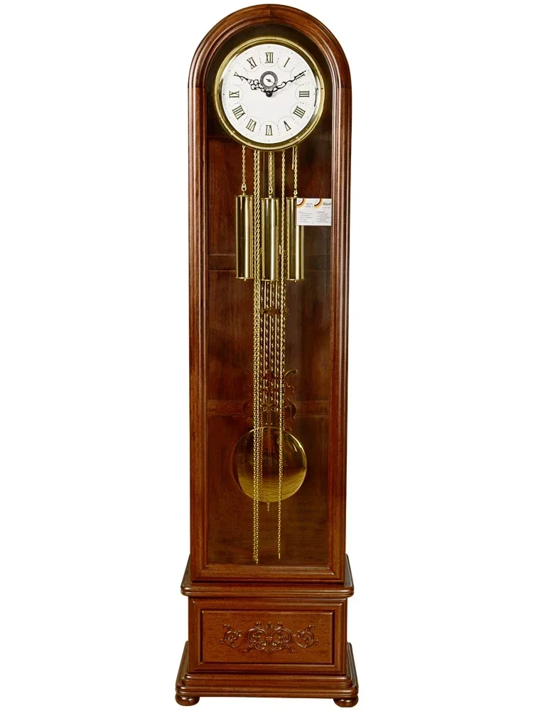 

RR1 European-Style the Grandfather Clock Living Room German Hermle Movement Floor Clock Simple the Grandfather Clock