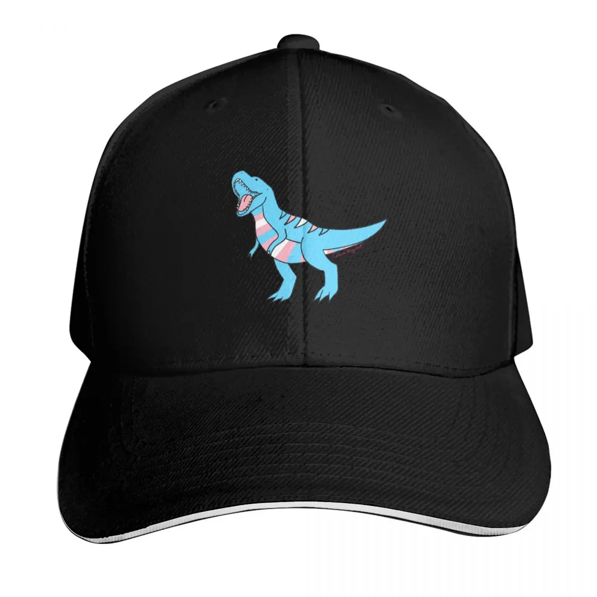

Transgender Pride Trex (blue) Baseball Cap Brand Man cap New In The Hat Hood Luxury man cap Women's Beach Outlet Men's