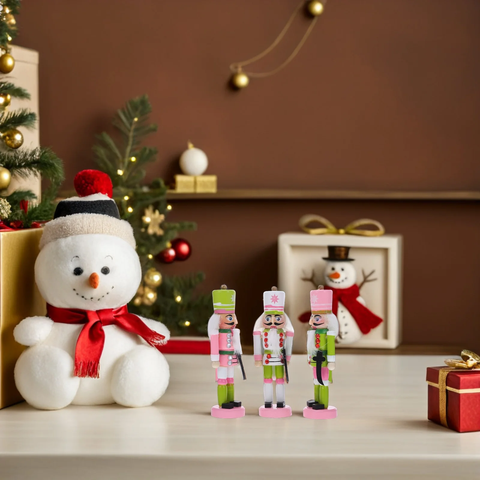 

3 Pcs Holiday Nutcracker Desktop Decoration Christmas Nutcrackers Ornaments Soldier