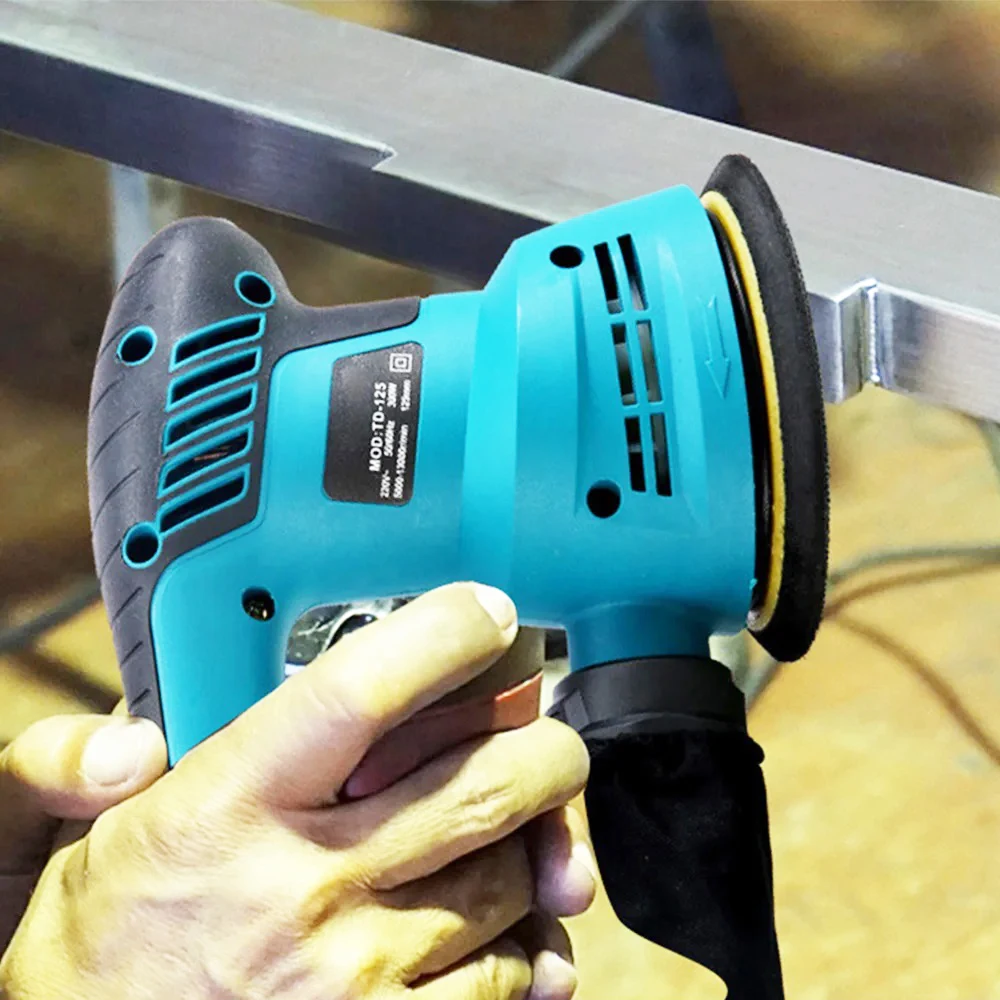 

300W Random Orbital Electric Sander 6 Speed Control Dust Free Operation Suitable for Wooden Furniture and Metal Processing