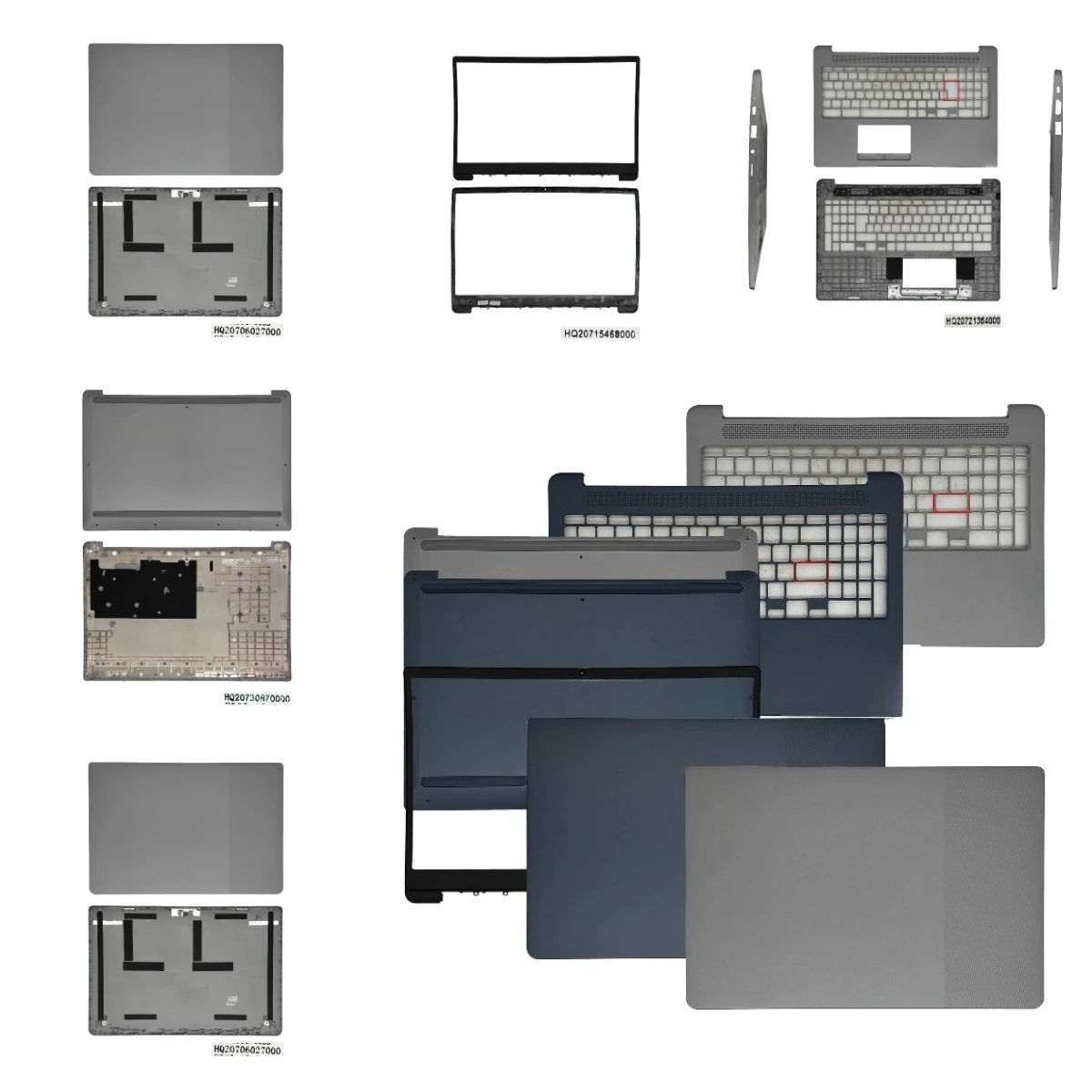 For  IdeaPad 3 Chrome 15IJL6  laptop LCD screen top cover screen frame palm rest bottom shell ABCD Cover