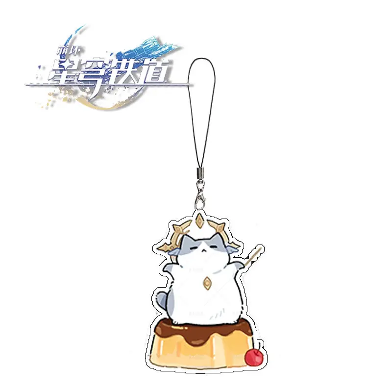 Honkai Star Rail Cat Series Mobile Phone Lanyard Boothill Dr. Ratio Acrylic Pendant Straps Hanging Cute Rope Kawaii Accessories