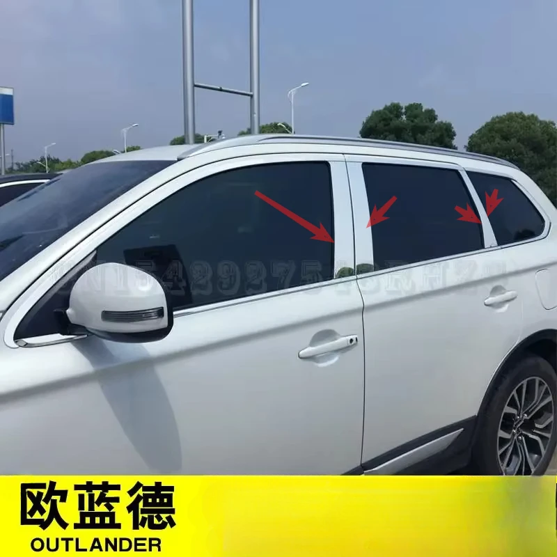 

Car Styling Stainless Steel Strips Window Trim Decoration Accessories Decoration Beautiful For Mitsubishi Outlander 2013-2020
